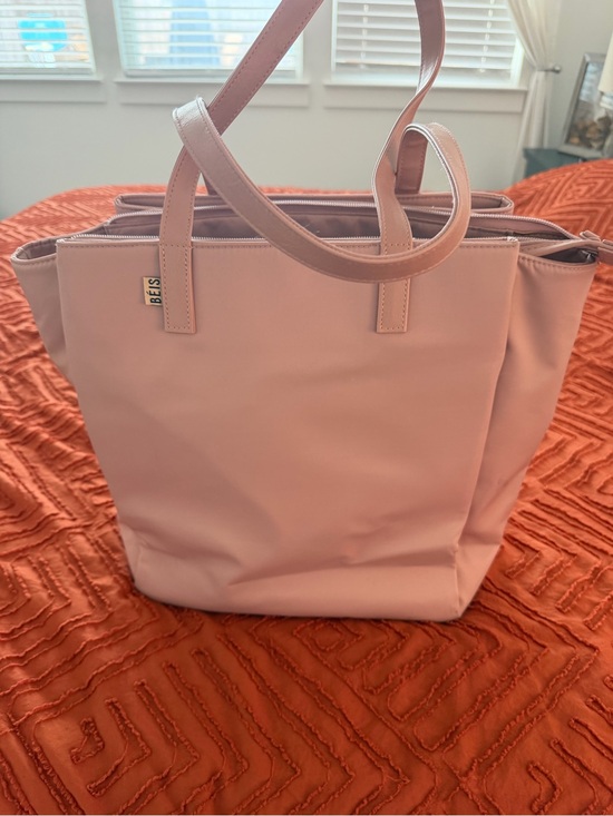 BEIS Handbags - BEIS Blush Pink Tote with Dual Top Handles